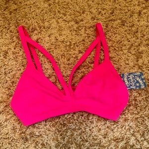 Hot Pink Free People Strappy Bralette